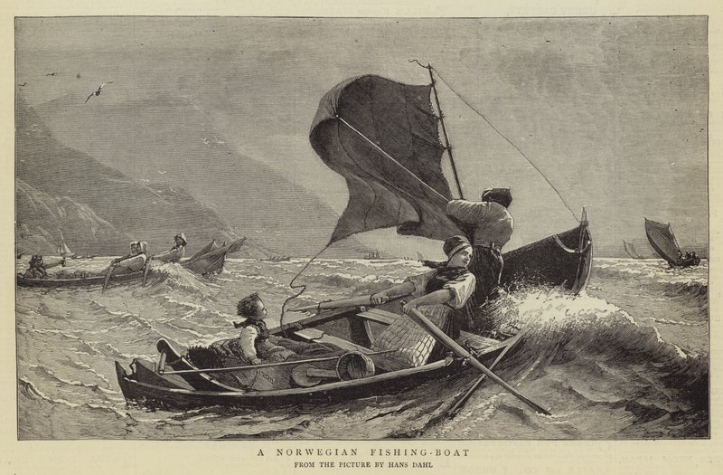 Un barco pesquero noruego de Hans Dahl