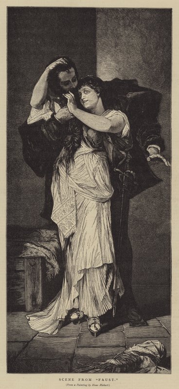 Escena de Fausto de Hans Makart