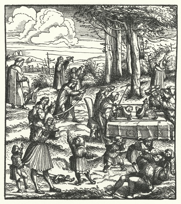 El Archiduque Maximiliano de Austria con sus compañeros de juego de niño de Hans (after) Burgkmair