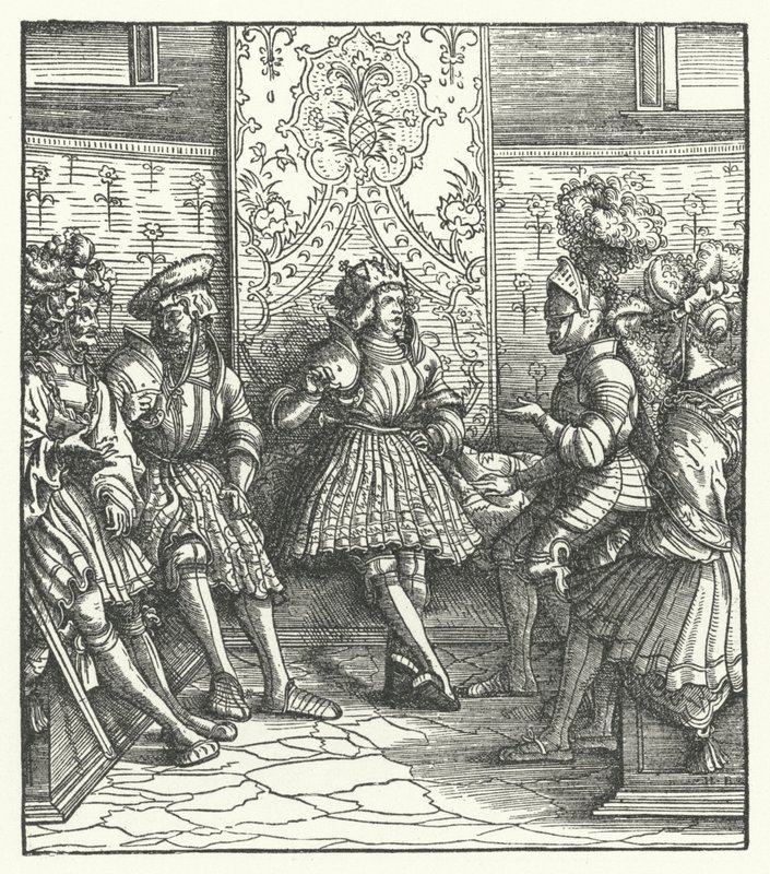 Consejo de guerra francés de Hans (after) Burgkmair