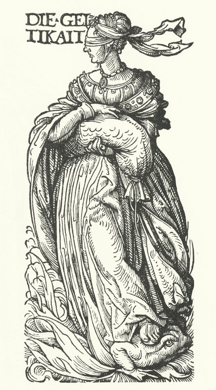 Avaricia: uno de los siete pecados capitales de Hans (after) Burgkmair