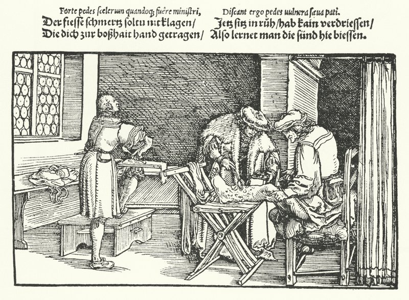 Úlceras o llagas en las piernas de Hans (after) Burgkmair