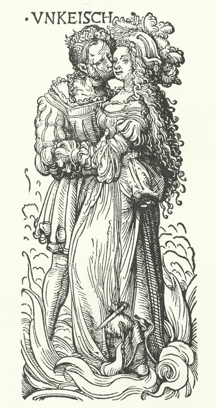 Lujuria: uno de los siete pecados capitales de Hans (after) Burgkmair