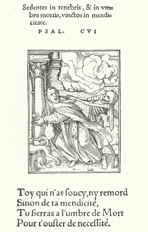 El fraile mendicante o monje de Hans (after) Holbein the Younger