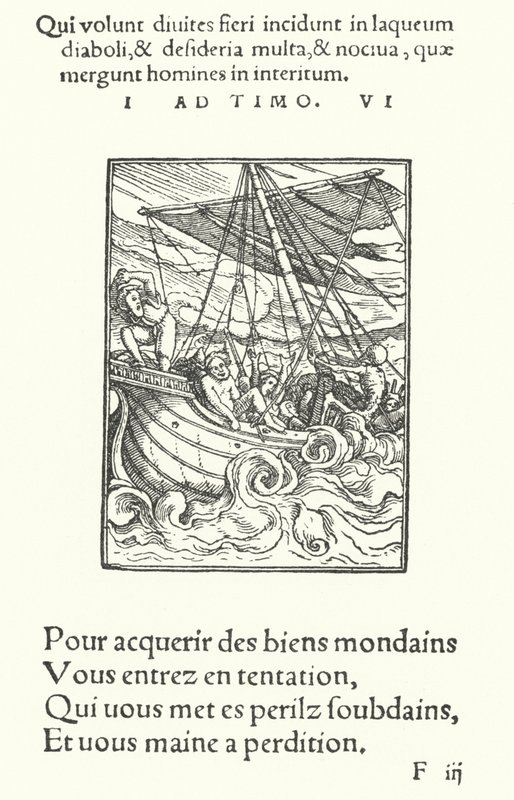 El marinero en una tormenta de Hans (after) Holbein the Younger