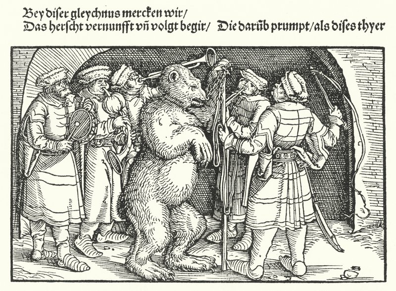 Los entrenadores de osos de Hans Burgkmair