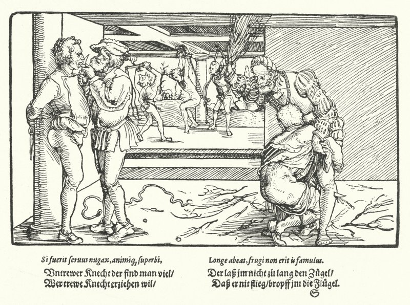 El castigo de los sirvientes de Hans Burgkmair