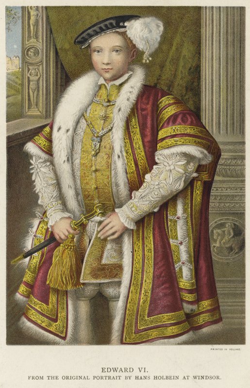 Rey Eduardo VI de Inglaterra e Irlanda de Hans Holbein der Jüngere