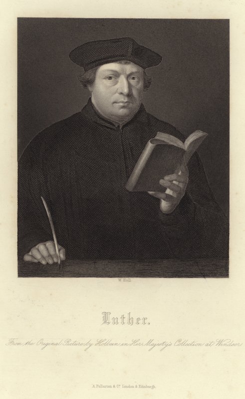 Retrato de Martín Lutero de Hans Holbein der Jüngere