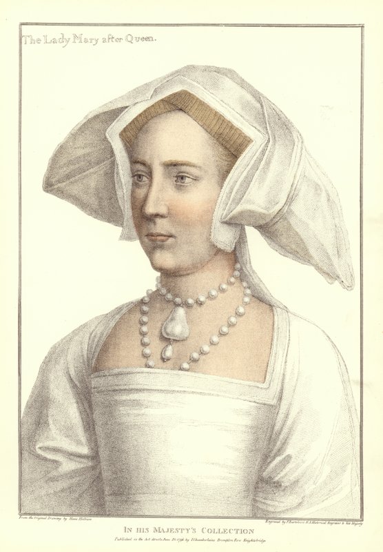 La reina María I de Inglaterra e Irlanda de Hans Holbein der Jüngere