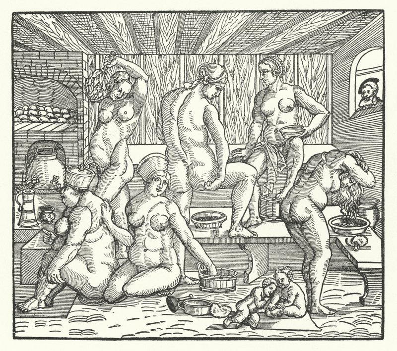 Mujeres bañándose de Hans Sebald Beham