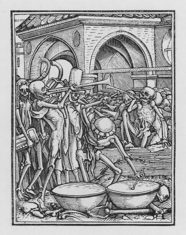 La danza de la muerte: Un cementerio de Hans after Holbein the Younger
