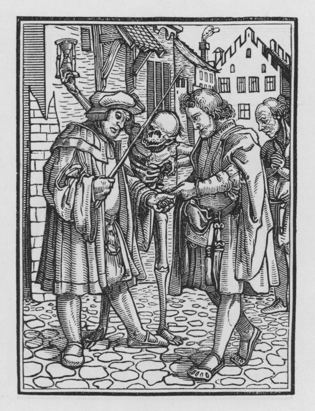 La danza de la muerte: El Abogado de Hans after Holbein the Younger