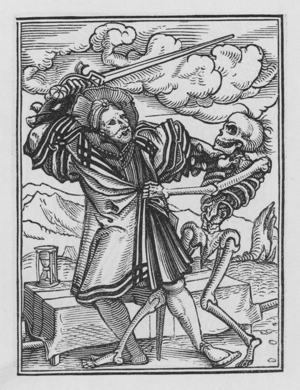 La danza de la muerte: El Caballero de Hans after Holbein the Younger