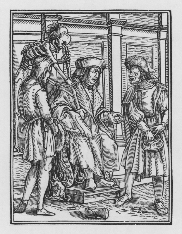 La danza de la muerte: El Juez de Hans after Holbein the Younger