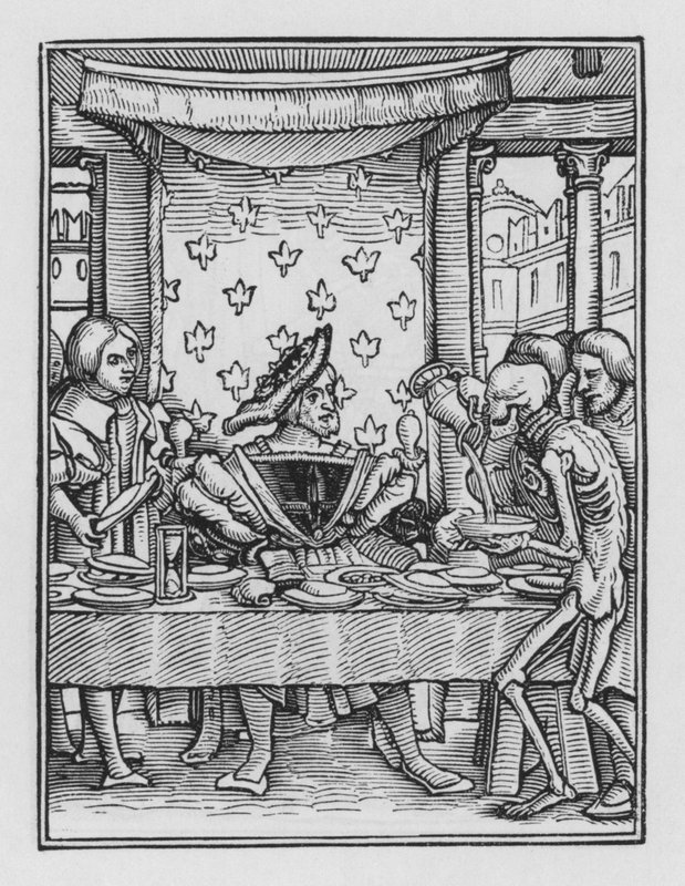La danza de la muerte: El Rey de Hans after Holbein the Younger