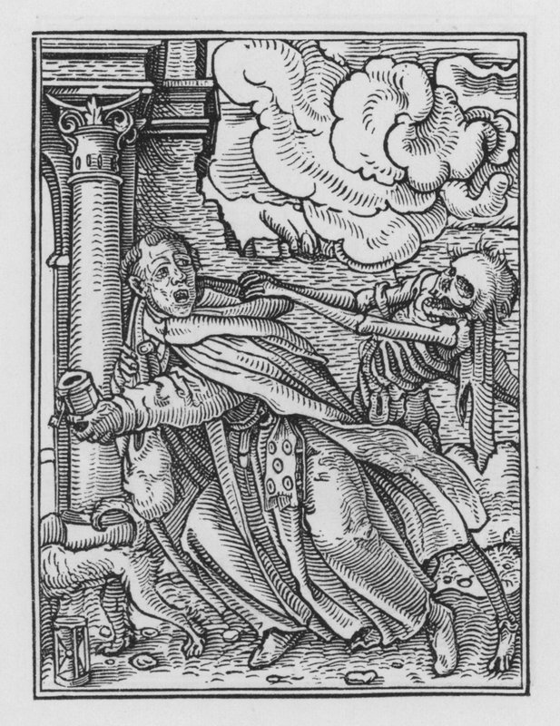 La danza de la muerte: El Fraile Mendicante de Hans after Holbein the Younger