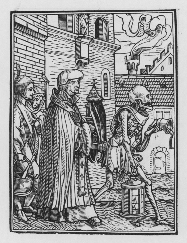 La danza de la muerte: El Sacerdote de Hans after Holbein the Younger