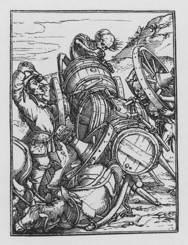 La danza de la muerte: El Carretero de Hans after Holbein the Younger