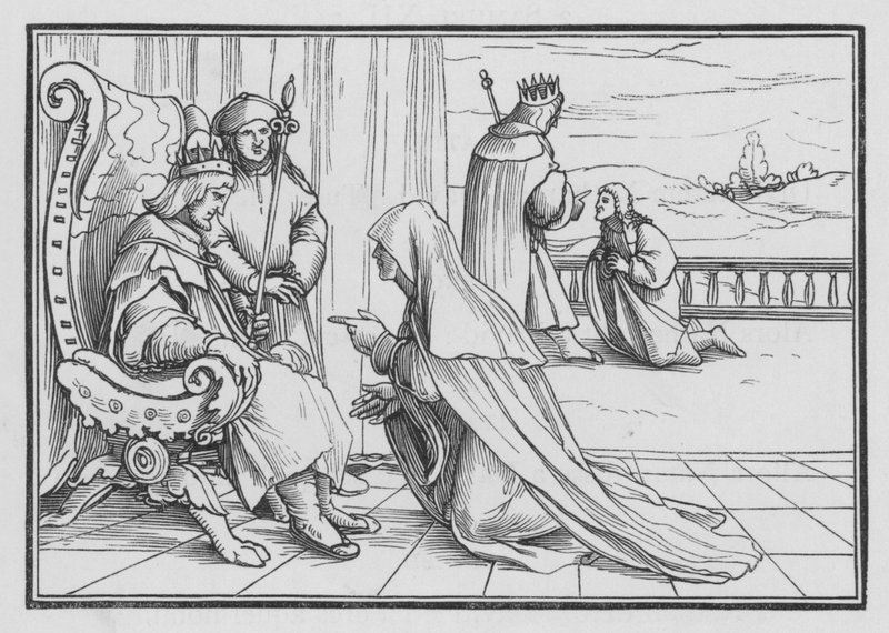 El ardid de Joab para traer a Absalón, 2 Samuel XIV, 4 de Hans after Holbein the Younger