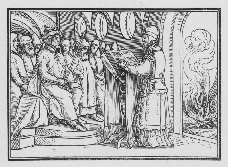 Josías destruye la idolatría, 2 Reyes XXIII, 2 de Hans after Holbein the Younger