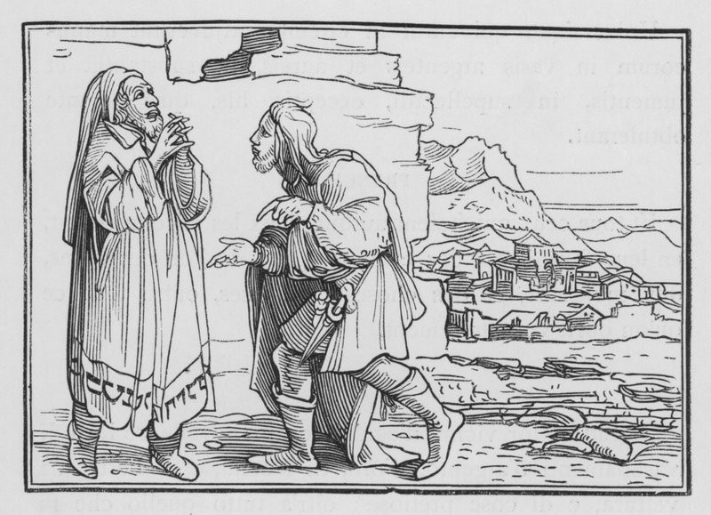 Nehemías llora, ayuna y ora, Nehemías I, 3 de Hans after Holbein the Younger