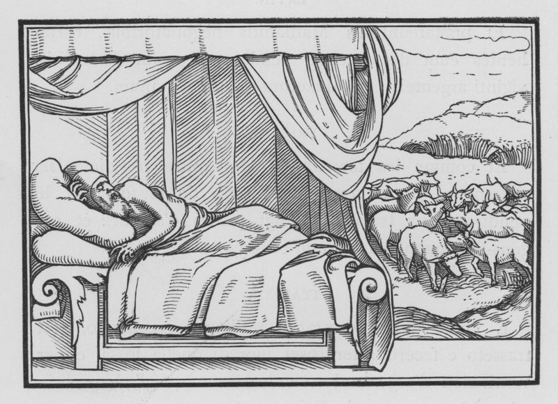 Los dos sueños del faraón, Génesis XLI, 8 de Hans after Holbein the Younger