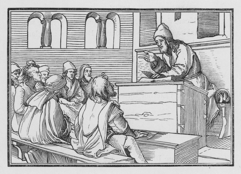 La profecía de Amós, Amós I, 1 de Hans after Holbein the Younger