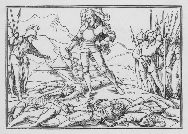 Treinta y un reyes derrotados por Josué, Josué XII, 7 de Hans after Holbein the Younger