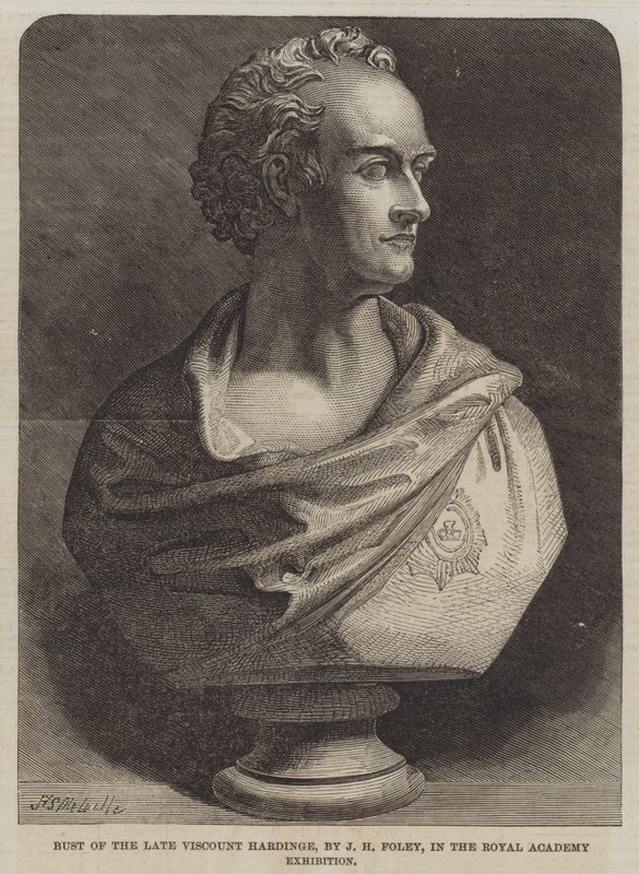 Busto del difunto vizconde Hardinge, por J H Foley de Harden Sidney Melville