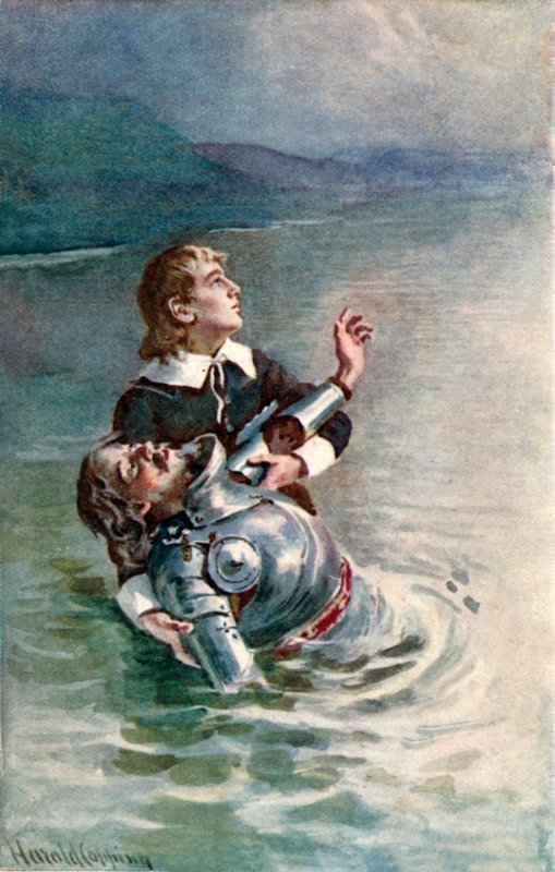 Cruzando el río de Harold Copping