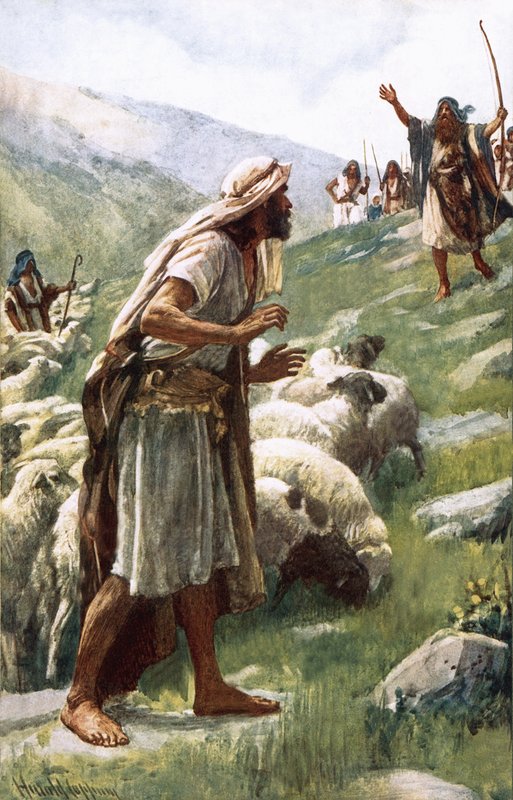 Jacob y Esaú de Harold Copping