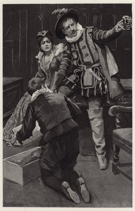Petruchio comenzó a enfurecerse de nuevo, diciendo que el sombrero estaba moldeado en un cuenco de Harold Copping