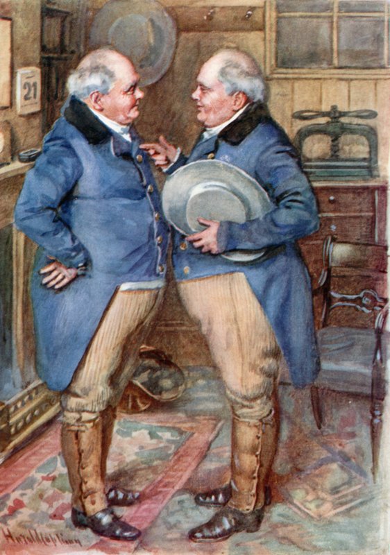 Los hermanos Cheeryble de Harold Copping