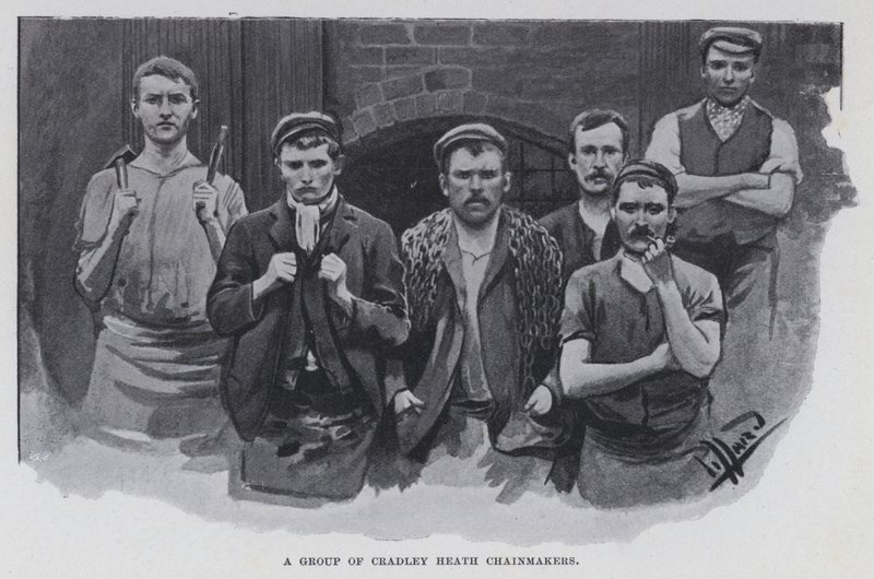 Un grupo de fabricantes de cadenas de Cradley Heath de Harold Hume Piffard
