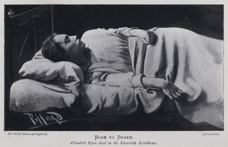 Muerta, Elizabeth Ryan muerta en el asilo de Newcastle de Harold Hume Piffard