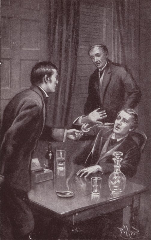 Ilustración para El Misterio de Edwin Drood de Charles Dickens de Harold Hume Piffard
