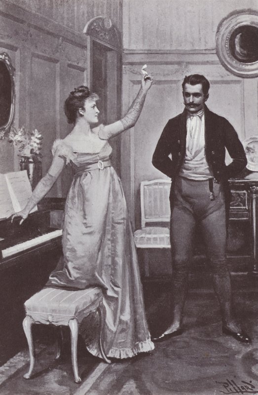 Ilustración para La feria de las vanidades de William Makepeace Thackeray de Harold Hume Piffard