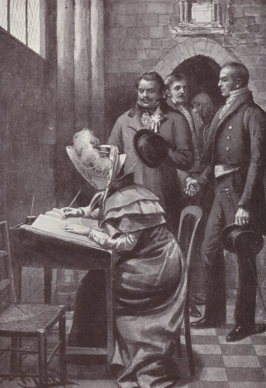 Ilustración para Vanity Fair de William Makepeace Thackeray de Harold Hume Piffard