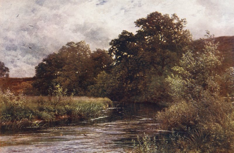 El Wey en Hankley Common, cerca de Tilford (litografía en color) de Harold Sutton Palmer