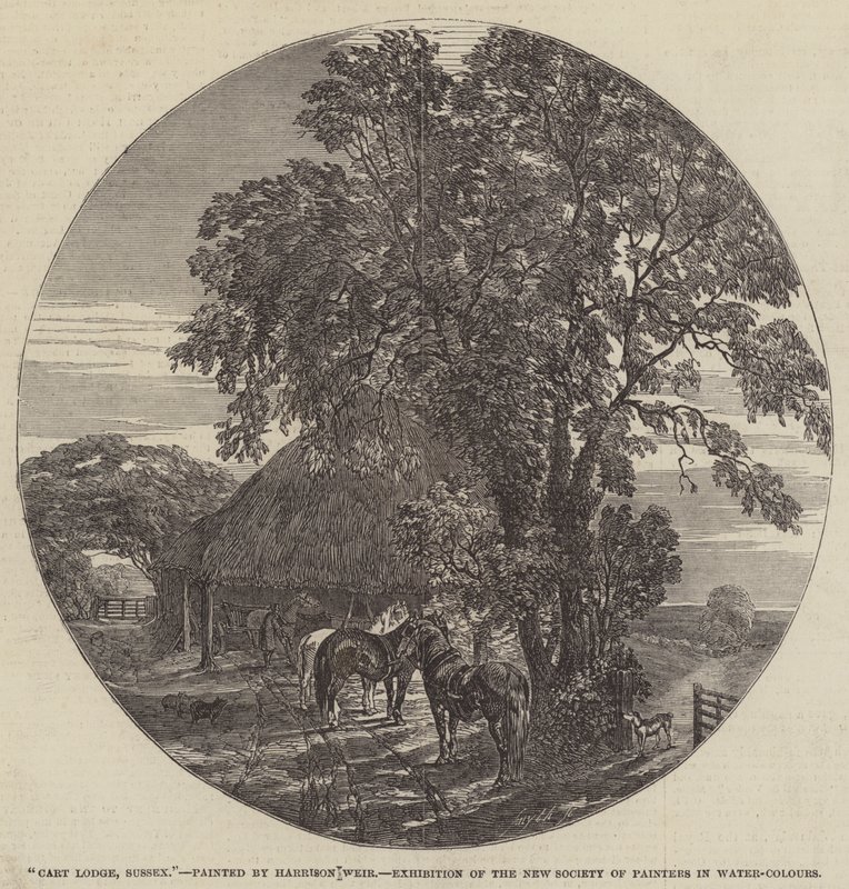 Cobertizo para carros, Sussex de Harrison William Weir
