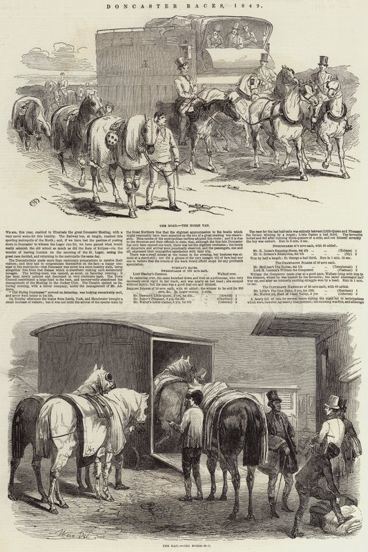 Carreras de Doncaster, 1849 de Harrison William Weir