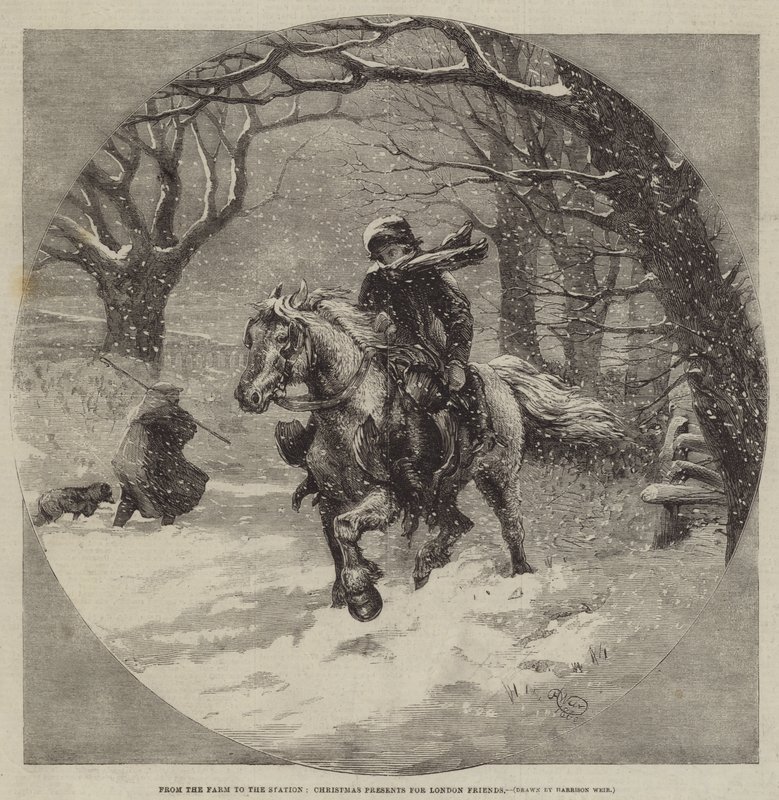 De la granja a la estación, regalos de Navidad para amigos en Londres de Harrison William Weir