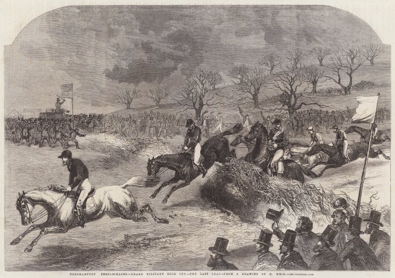 Carreras de obstáculos de Northampton, Copa de Oro Militar, el último salto de Harrison William Weir