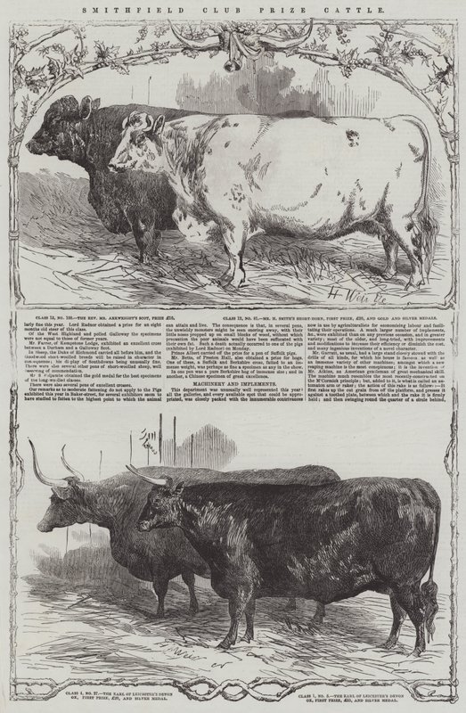 Ganado Premio del Club Smithfield de Harrison William Weir