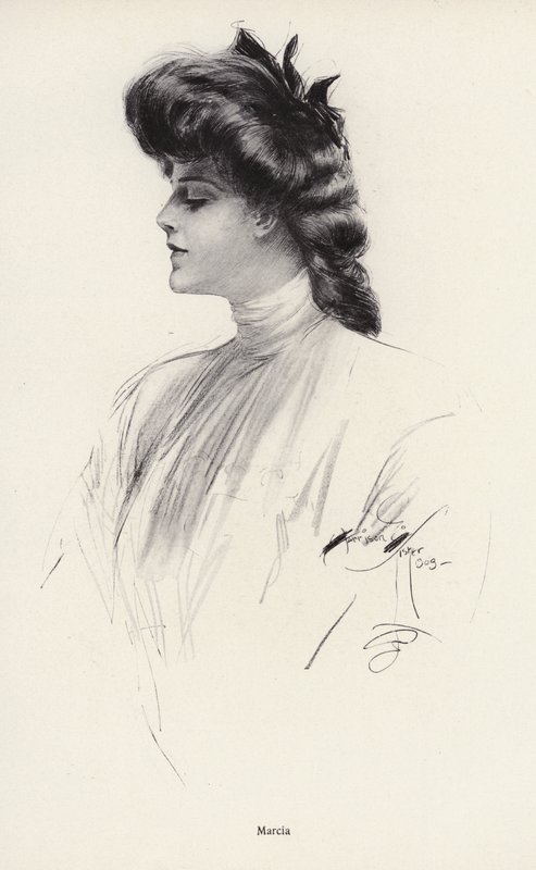 Retrato de una mujer llamada Marcia de Harrison Fisher