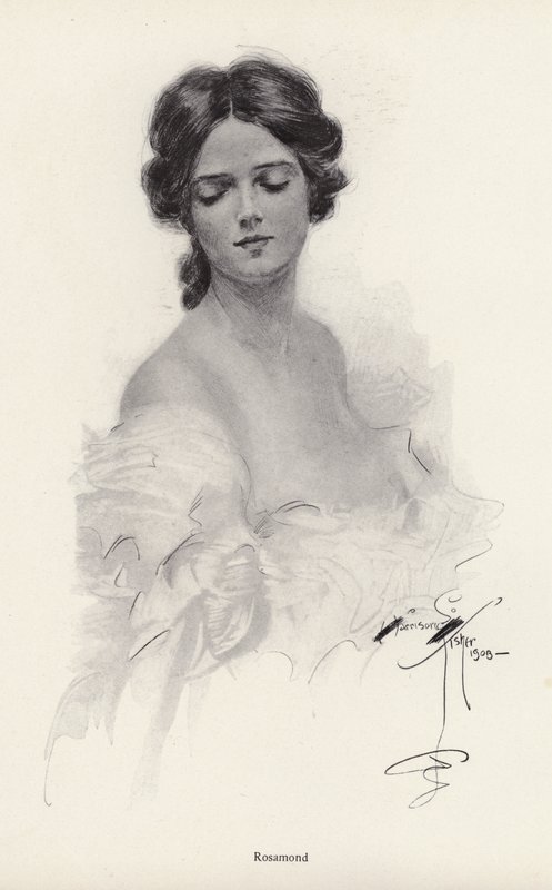 Retrato de una mujer llamada Rosamond de Harrison Fisher