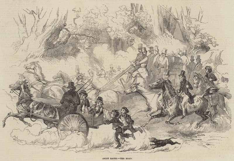 Carreras de Ascot, el Camino de Harrison William Weir