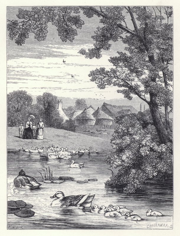 El estanque de los patos de Harrison William Weir