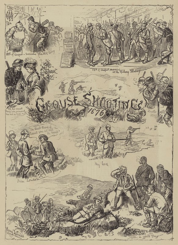 Caza de urogallos, 1876 de Harry Furniss
